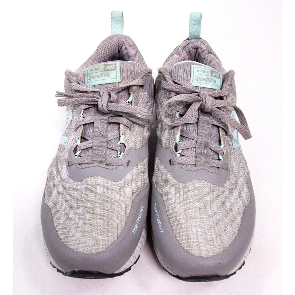New Balance NITREL v3 Trail Womens Size 8.5 D Speed Ride Grey Green Running Shoe